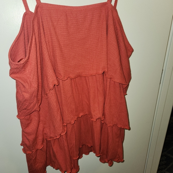 Torrid Women's Orange Layered Blouse - Picture 7 of 7